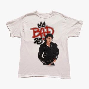 MICHAEL JACKSON "BAD 25" TEE